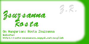 zsuzsanna rosta business card